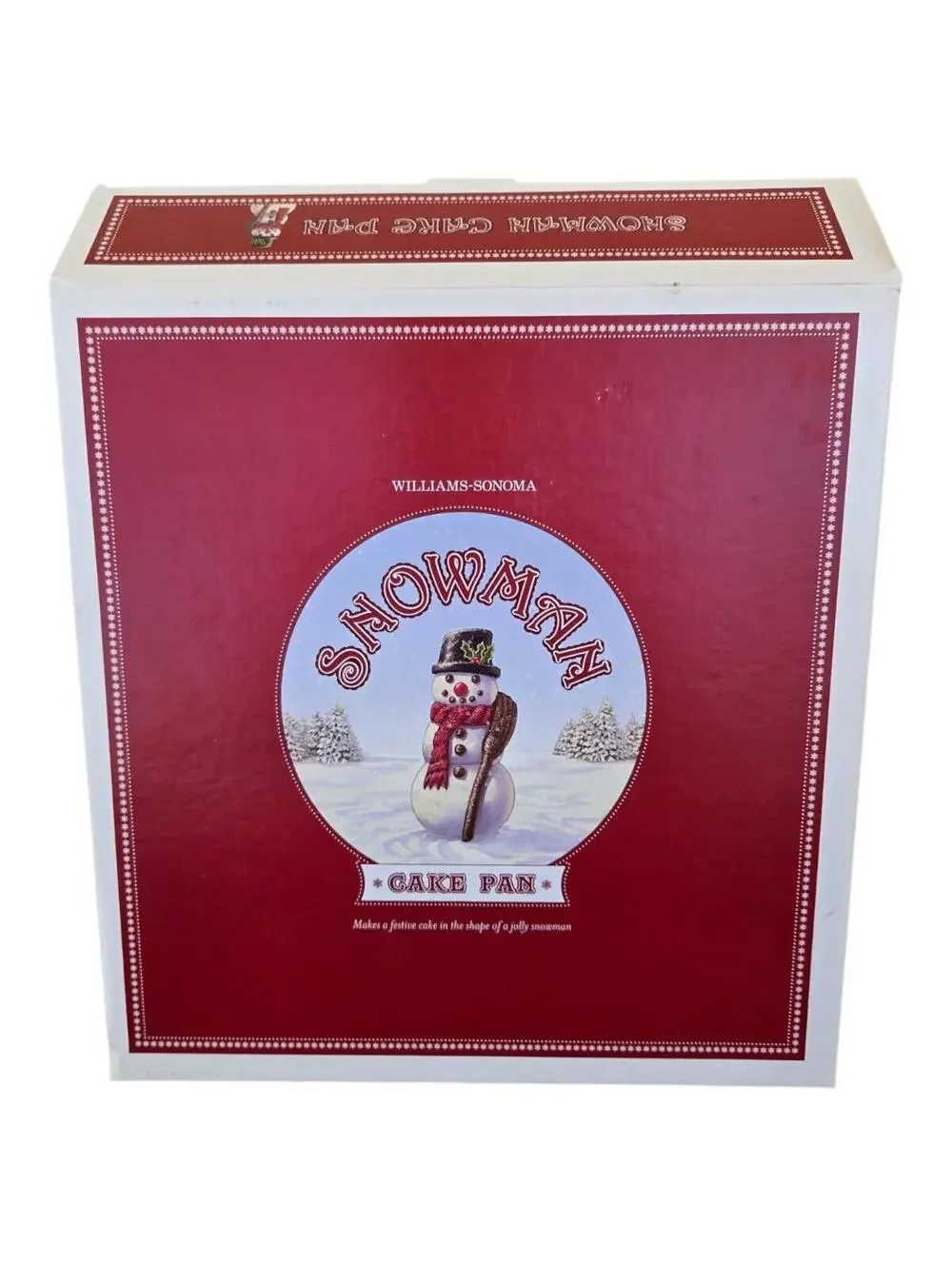 NEW Williams Sonoma Snowman Cake Pan Mold Christmas Holiady 3D Nordic Ware